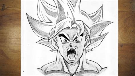 how to draw goku ultra instinct|How to Draw Goku Ultra Instinct Step.
